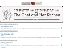 Tablet Screenshot of chefandherkitchen.com